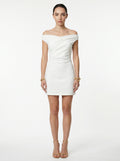 Women's White Off The Shoulder Mini Dress